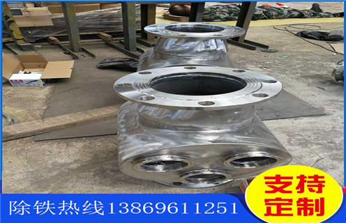 永磁管道除鐵器，永磁管道除鐵器Dn100價(jià)格 _遠(yuǎn)力廣東管道式粉料永磁除鐵器12000高斯_可定制工作原理_安裝示意圖